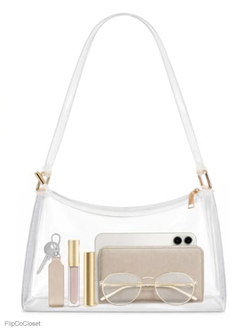 Clear Stadium Approved Hobo Shoulder Bag for Women Events